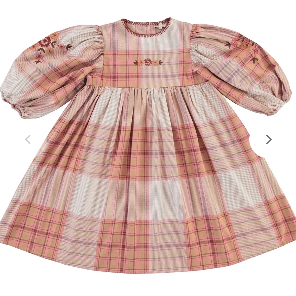 Plaid Pink Kids Dress
